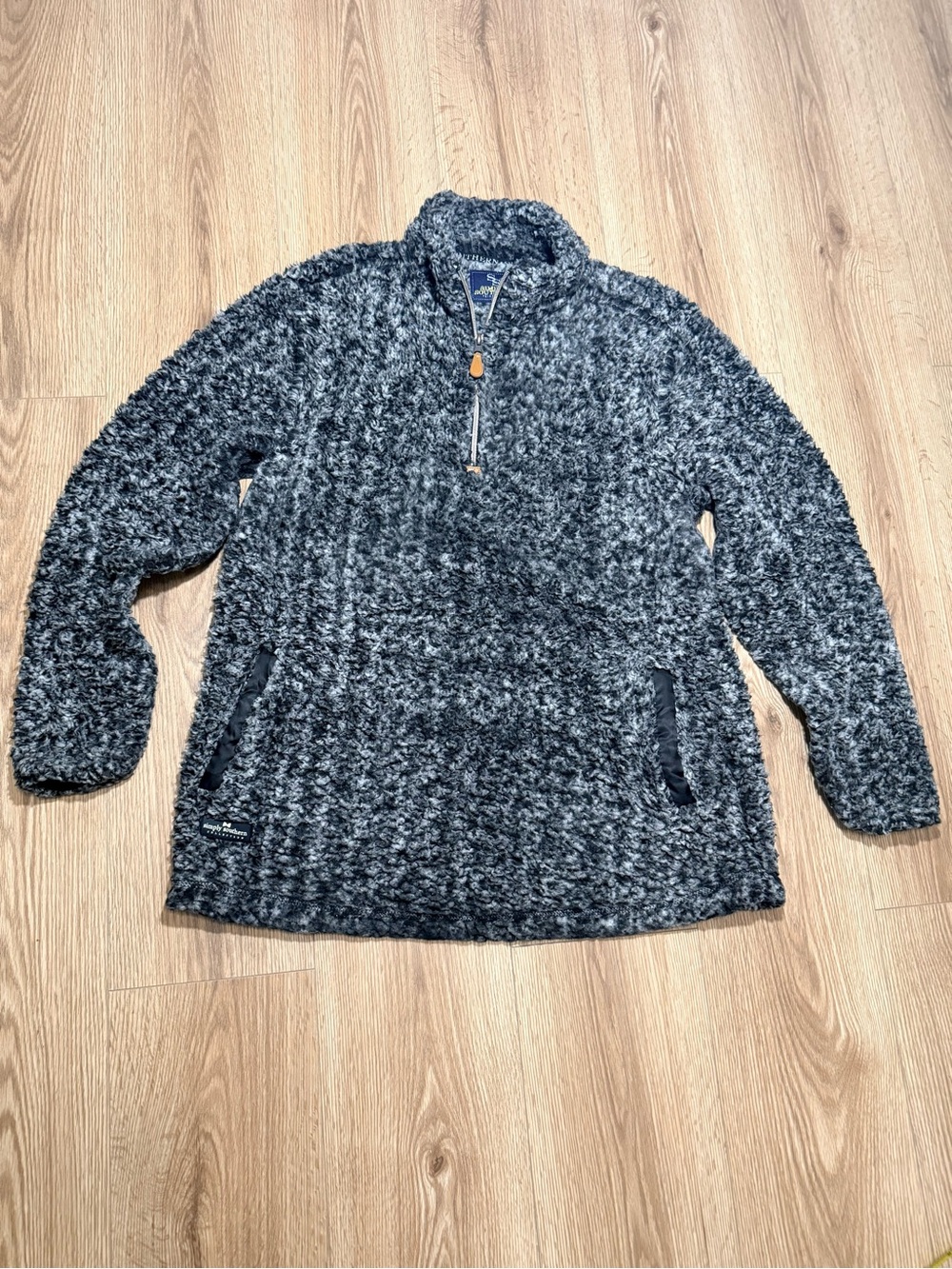 Simply Southern Black & Gray Teddy Pullover Jacket